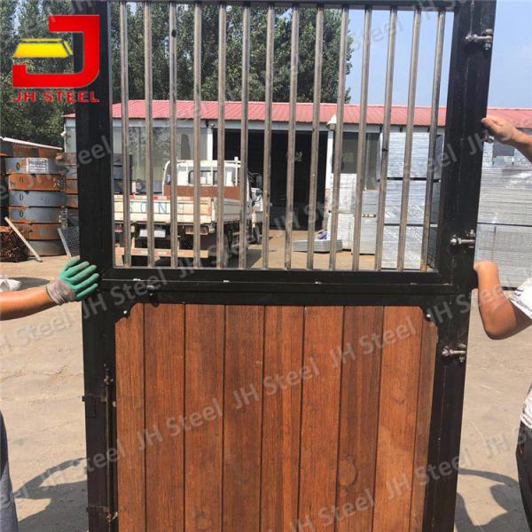 Quality Hdpe Infilled Temporary Horse Steel Stall , 12 Foot Horse Stall Fronts for sale
