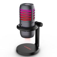 China ODM / OEM Studio Computer Microphone , RGB USB Microphone For Streaming And Singing factory