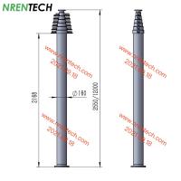 China 12m lockable pneumatic telescopic mast 30kg payloads 2.55m closed height, work for antenna for sale