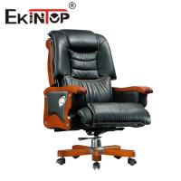 China PU Leather Boss Executive Chair Office Padded Leather Chair Customizable for sale