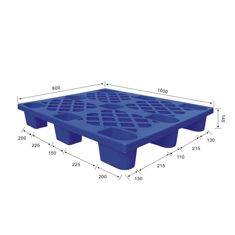 China Hygienic Nestable Plastic Pallets 500Kg Dynamic 1250X1050 HDPE for sale