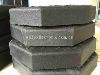 China Outdoor Rubber Pavers / Rubber Floor Paver Training Room Interlocking Tile factory