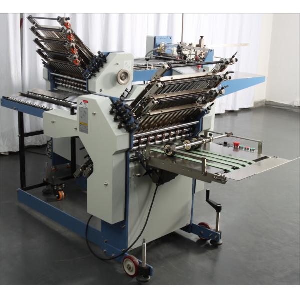 Quality 8 Buckle Plate Cross Fold Paper Folding Machine 360mm With Second Station for sale