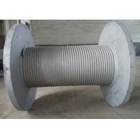 Quality 6mm Wire Mooring Winch Drum 430mm Diameter Carbon Steel Bolted for sale