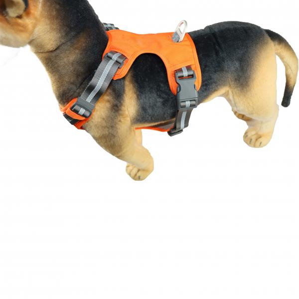 Quality Personalised Dog Hiking Harness With Handle For Back Legs Large Soft Breathable for sale