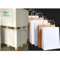 China 70*100cm 100gsm - 120gsm Uncoated White Brown Kraft Paper For Gift Bag for sale