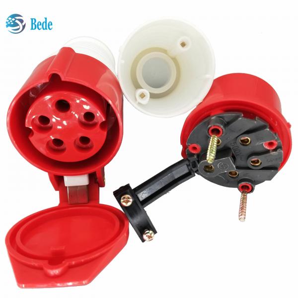Quality 5 Pins Industrial Plug & Socket Industrial Power Connector IP44 AC380-415V 16A for sale