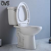China Tall Ada 2 Piece Toilet Dual Flush Toilet Elongated Bowl Two Piece Closet factory