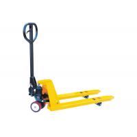 China Portable Mini Hand Pallet Truck Light Service Weight 35kg Yellow Color factory