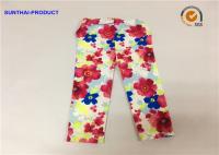 China Super Soft Baby Girl Floral Leggings Flower Print For Fall / Winter Sample Approval factory