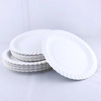 China Grease Resistant Biodegradable Paper Plates 1.2mm Eco Friendly Serving Dishes factory