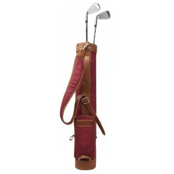 Quality Canvas & Genuine Leather Custom Sports Bags Waterproof Sunday Golf Bag for sale