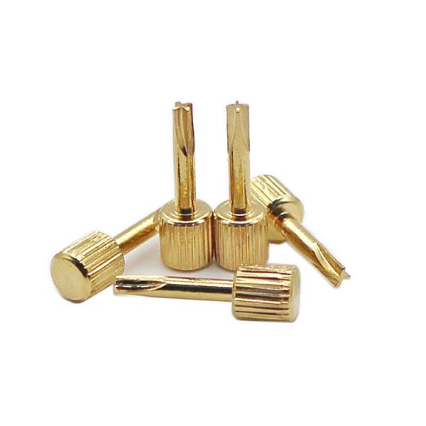 Quality Gold Plated Dental Screw Post Keys , Dental Cross Holley Keys 2 Sets for sale