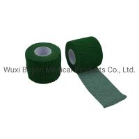 China Elastic Adhesive Medical Tape Green Weightlifting Cotton Adhesive Bandage factory