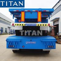 China Hydraulic 2 axle Lowbed 40 50 ton low loaders containers low bed semi Trailer factory