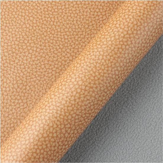 Quality Litchi Leathaire Fabric 1.2mm Breathable Leather Fabric For Sofas / Cushions for sale