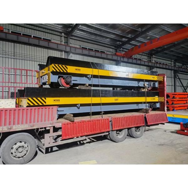 Quality 1000-5000kg Load Electric Powered Rail Transfer Trolley With ZG55 Wheels for sale