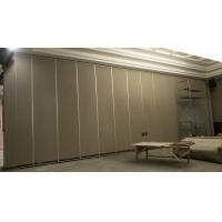 China Interior Soundproof Aluminium Hotel Movable Partition Walls with Sliding Door Roller for sale