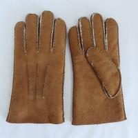 China High quality shearling sheepskin gloves Merino shearling men's sheepskin gloves factory