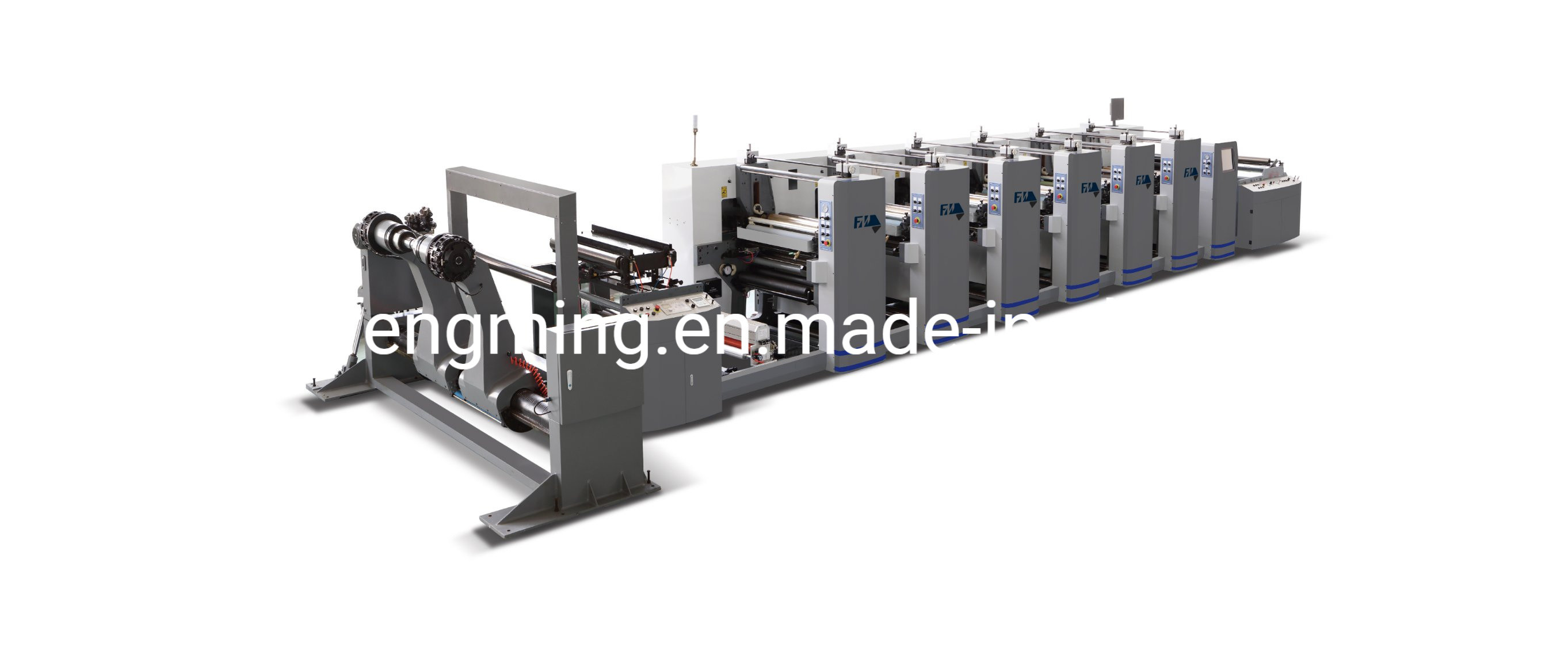 China High Speed Paper Bag/Paper Cup Printing Press Machine with Printing Speed of 150m/mim factory