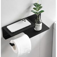 China Rustproof Stainless Steel Toilet Paper Dispenser Matte Black Color For Bathroom Washroom factory