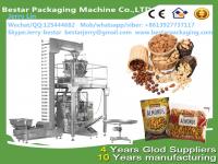 China 2016 vertical dry nuts packing machines with 14 head multihead weigherBestar packaging factory