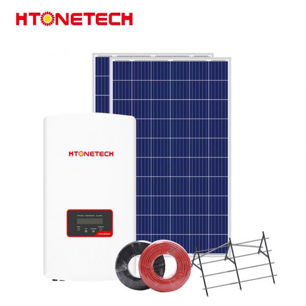 Quality Htonetech Solar Panel On Grid System Single Phase / Three Phase Inverter for sale