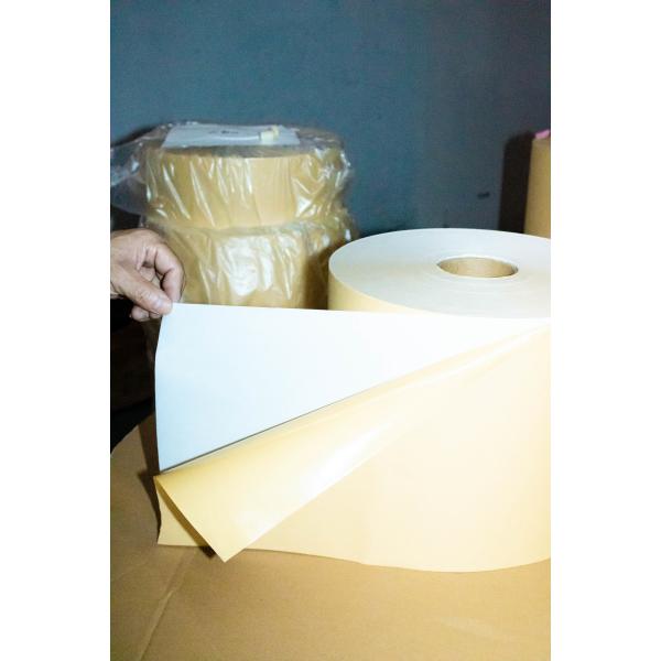 Quality Hot Melt Glue Self Adhesive Paper Sheets , Ordinary Sticky PVC Adhesive Roll for sale