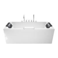 China Smart Constant Temperature Square Acrylic Bathtub With Pillow factory