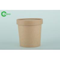 Quality Microwavable double sided PE coating kraft paper soup porridge bowl 230ml for sale