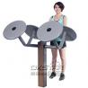 China outdoor fitness equipment Park Wood outdoor Exercise Equipment Taichi Wheel For Arm Training factory