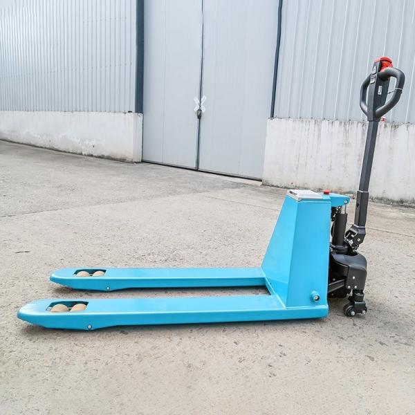 Quality Hand Held 2 Tonne Electric Pallet Truck Jack Forklift DC Motor 190mm Lift Height for sale