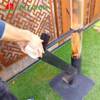 China Garden Steel Patio Heater Outdoor Wood Pellet Heater 140cm Or Customize factory