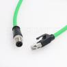 China M12 Dcoded 4 Pin Male Flexible Ethernet Cable to RJ45 Male With Industrial Cat5e Shielded factory