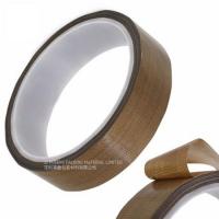 China 80 Micron RoHS High Temp PTFE Tape , PTFE Glass Cloth Tape factory