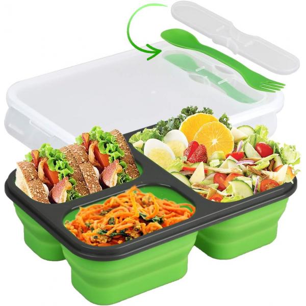 Quality Heatproof Practical Silicone Lunch Box Dividers Square Shape for sale