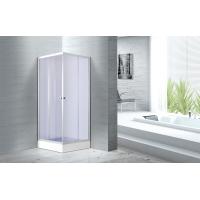 Quality 4mm Smoke Glass Convenient Square Bathroom Glass Shower Enclosures Free Standing for sale