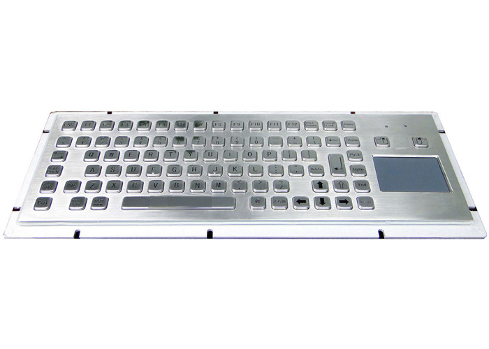 China Rugged Stainless Steel Industrial Keyboard With Mouse Touchpad factory