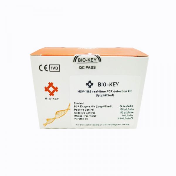 Quality CE HSV-1/2 Real Time PCR Detection Kit Lyophilized 24tests/Kit for sale