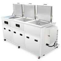 China Automatic 3 Tank Ultrasonic Cleaner Stainless Steel 304 With Filtration System for sale