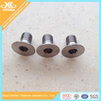 China High Precision M3 Pure Titanium Hex Socket Flat Head Screws factory