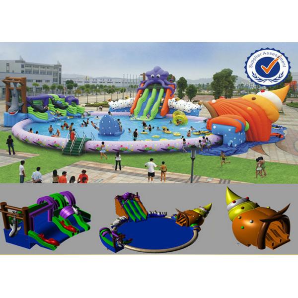 Quality PVC 30M Inflatable above ground Water Parks for sale