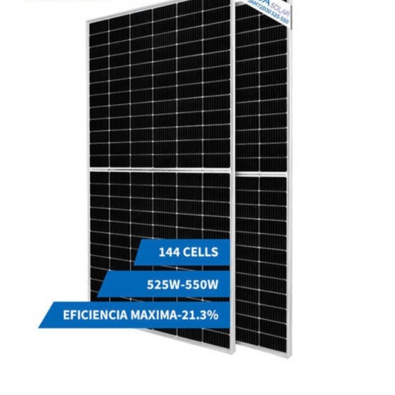 Quality Maximum Power 550w JA Solar Panels MBB Bifacial Mono Solar Panel Double Glass Half Cell for sale
