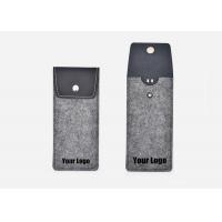 China Two Different Sizes Felt Glasses Case with PU Contracted Design for Company Gift factory