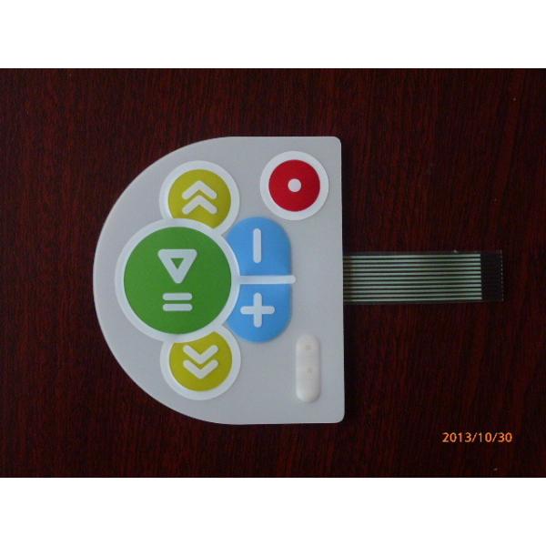Quality Flexible Dull Polish Membrane Switch Keyboard For Electronic Reading Machine for sale