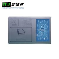 China 7'' 1024x600 Wall Mount Touch Screen PC ID Recognition For Library factory