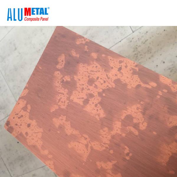 Quality Brushed Aluminium Indoor Metal Composite Panel Sheet 4mm LDPE 1000mm for sale