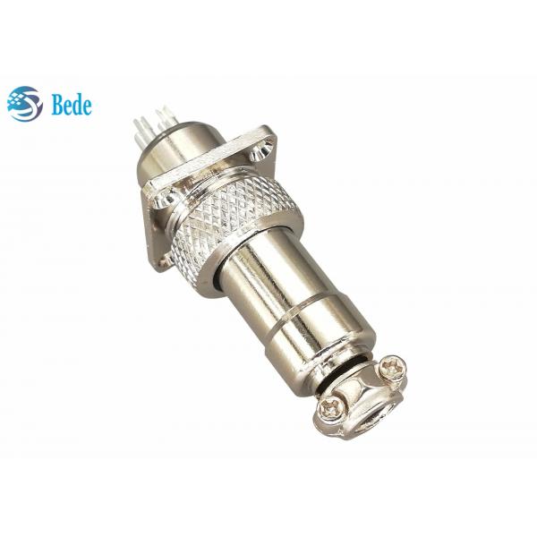 Quality 2 3 4 Pin GX12 Aviation Connector With Square Flange Male And Female Sets for sale