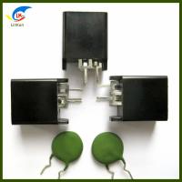 China Degaussing Resistor MZ73 Shell-Mounted Double-Chip Three-Pin MZ73-18 Ohm PTC Thermistor For TV factory