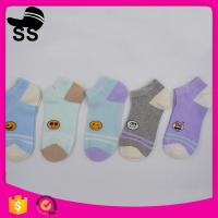 China Yiwu Summer New Design Custom White Cute Sweet Animal Smile Face Cotton Children Kids Baby Socks factory